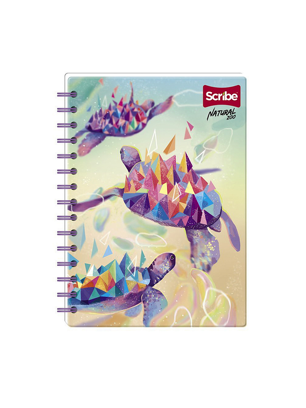 Cuaderno Catedrático Pasta Dura Natural Zoo 80 Hojas 1