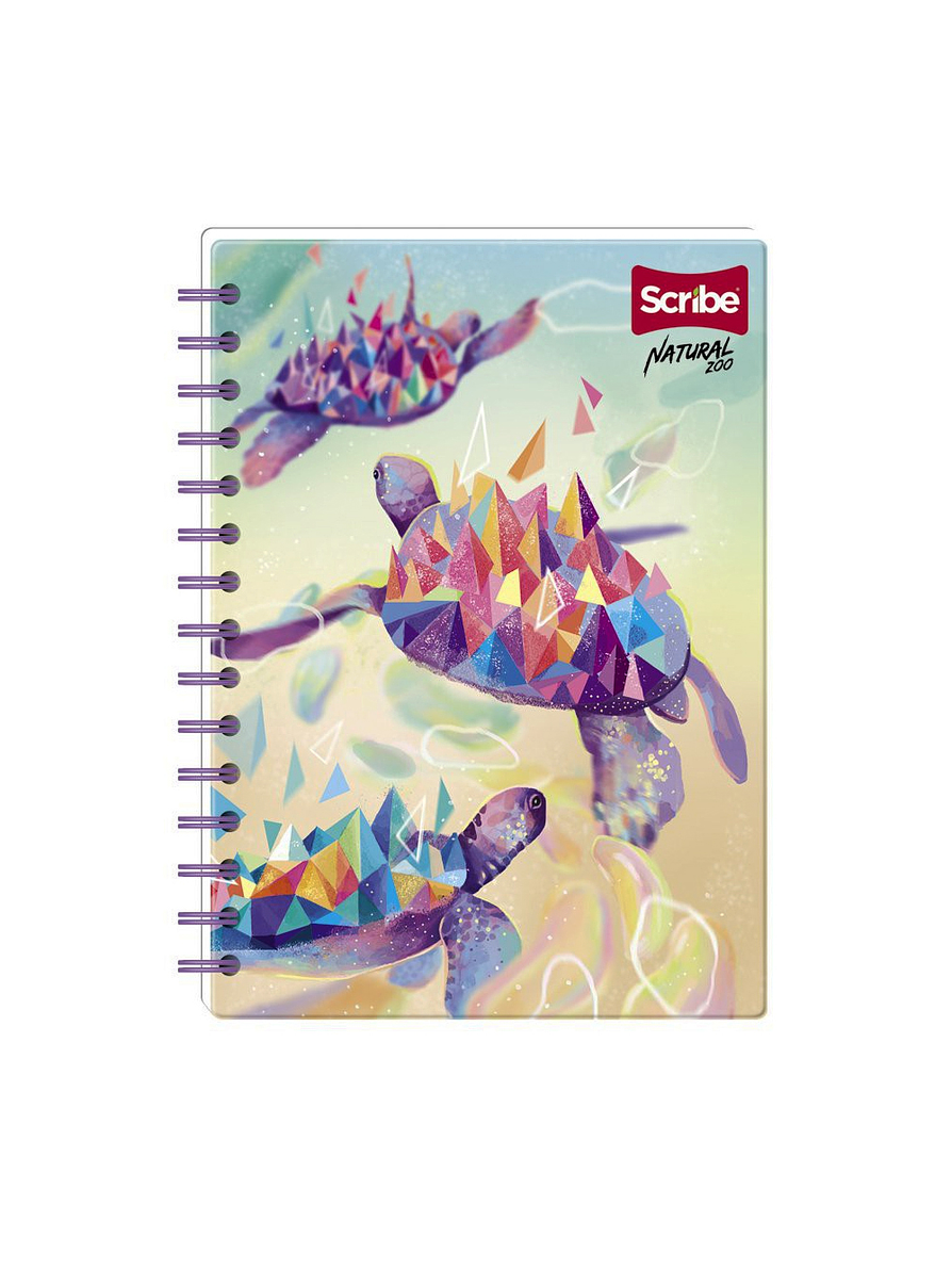 Cuaderno Catedrático Pasta Dura Natural Zoo 80 Hojas 1