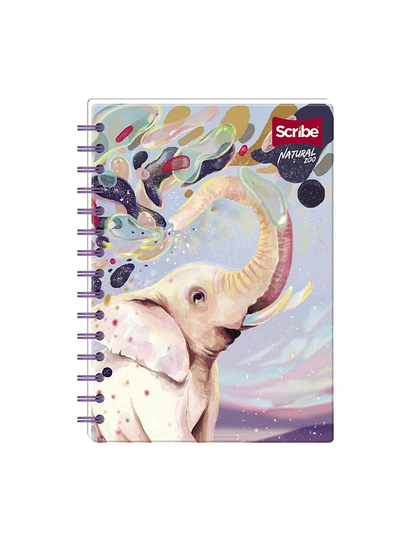 Cuaderno Catedrático Pasta Dura Natural Zoo 80 Hojas 2