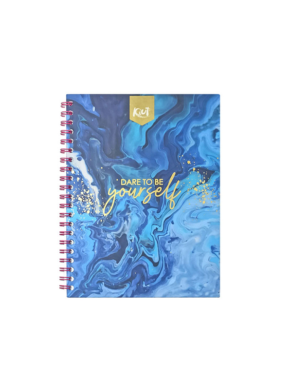 Cuaderno Argollado Pasta Dura Kiut 80 Hojas Cuadros 6