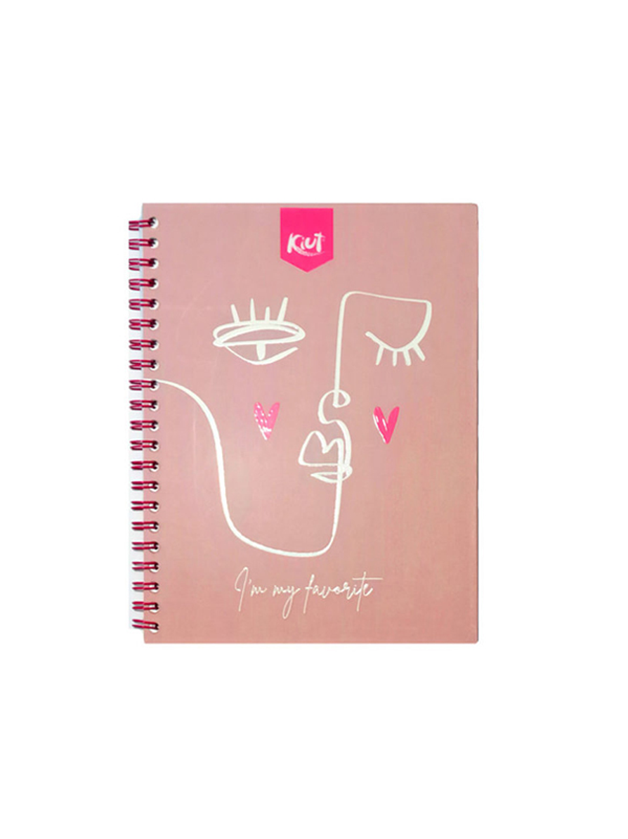 Cuaderno Argollado Pasta Dura Kiut 80 Hojas Cuadros 7