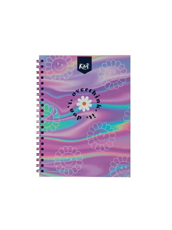 Cuaderno Argollado Pasta Dura Kiut 80 Hojas Cuadros 8