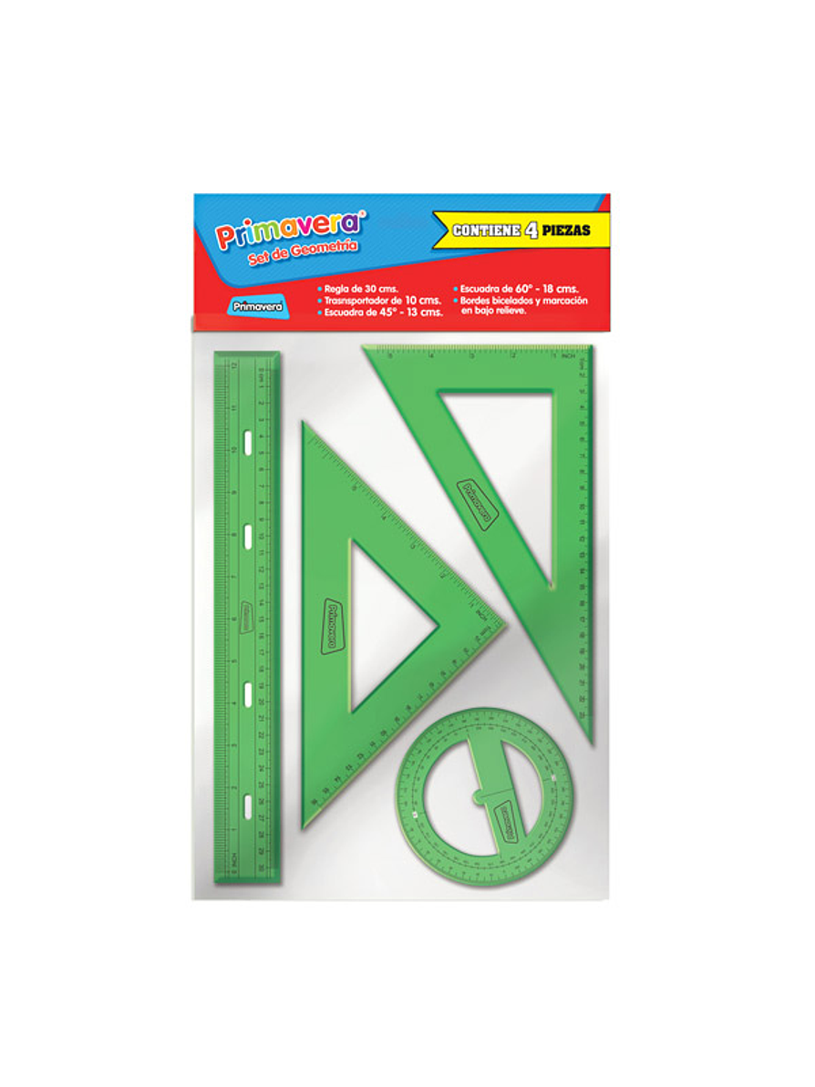 Set Geometría Primavera Grande  3