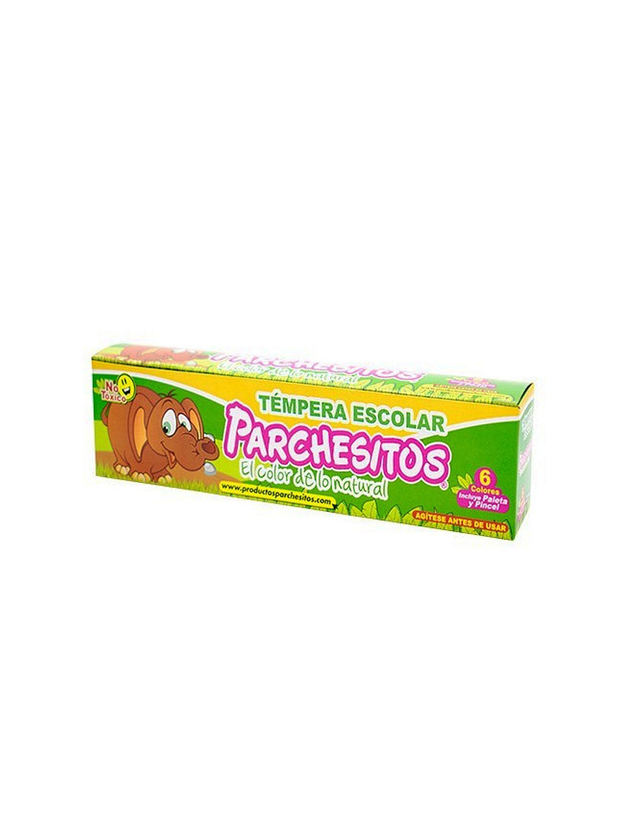 Tempera Escolar Parchesitos x 6 Unidades 1