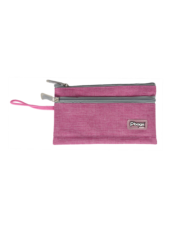 Cartuchera Primavera Unicolor 2 bolsillos  2