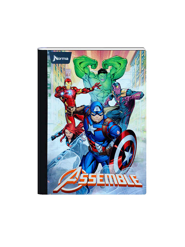 Cuaderno Cosido Norma The Avengers 50 Hojas Cuadros  4
