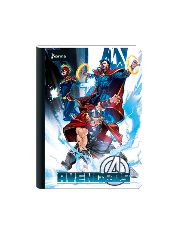 Cuaderno Cosido Norma The Avengers 50 Hojas Cuadros  7