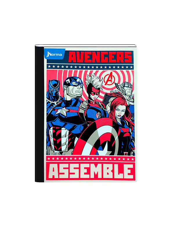 Cuaderno Cosido Norma The Avengers 50 Hojas Cuadros  8