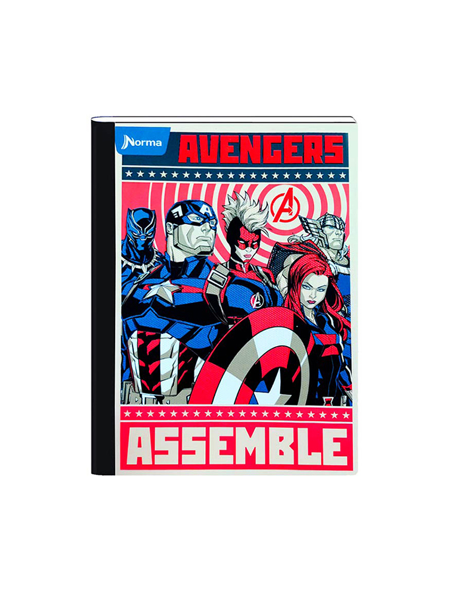 Cuaderno Cosido Norma The Avengers 50 Hojas Cuadros  8