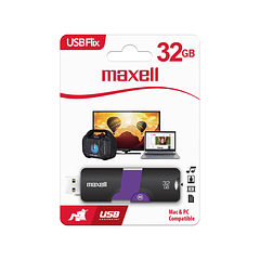 Memoria USB Flix 32 GB 3.0 Negro/Morado