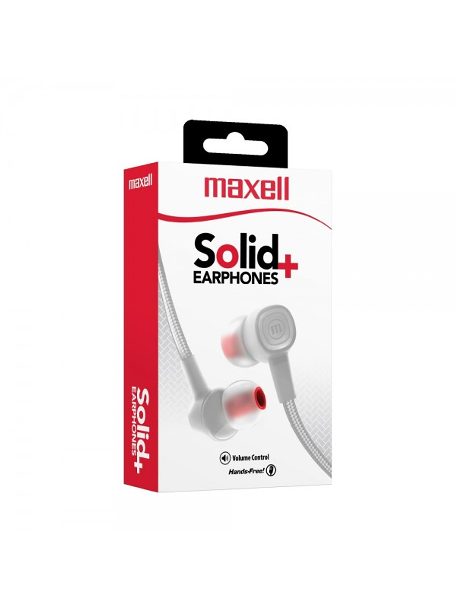 Audífonos Solid + Sin-8 Con Micrófono Blanco 1