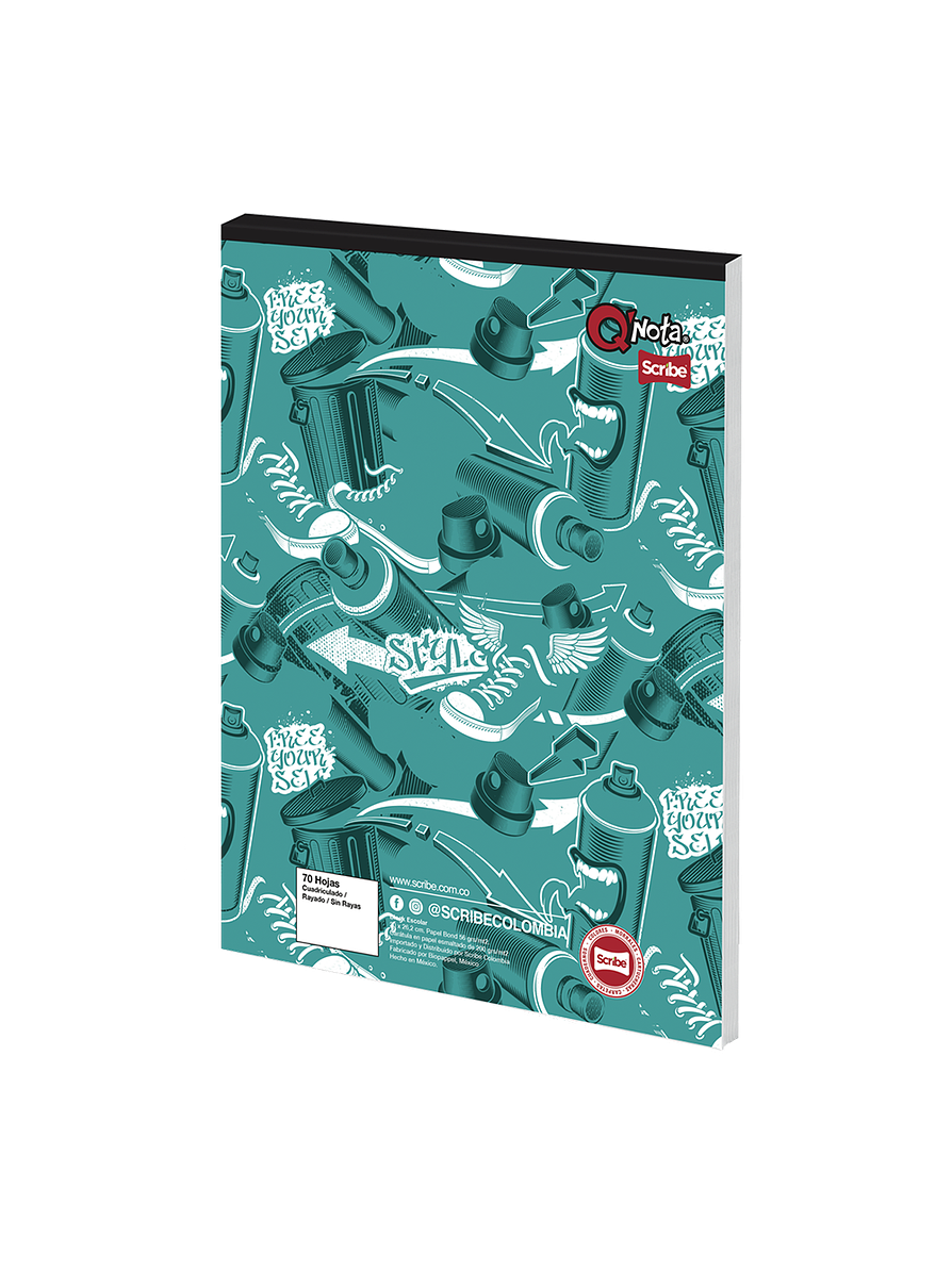 Block Tamaño Oficio Q´Nota Masculino 2