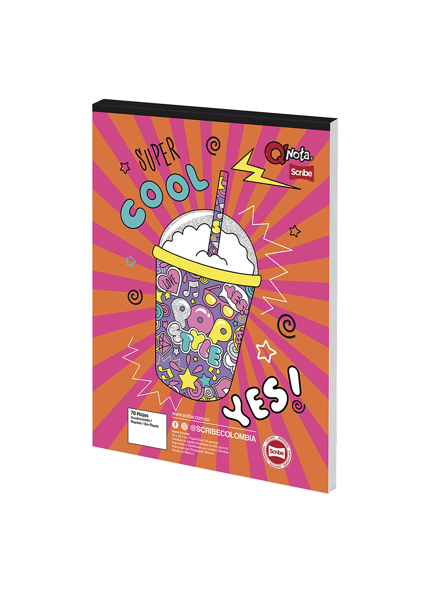 Block Tamaño Oficio Q´Nota Masculino 5