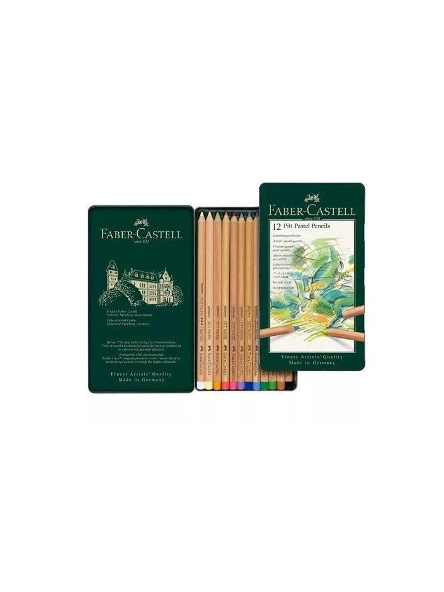 Lápiz Pastel Faber-Castell x 12 Colores  1