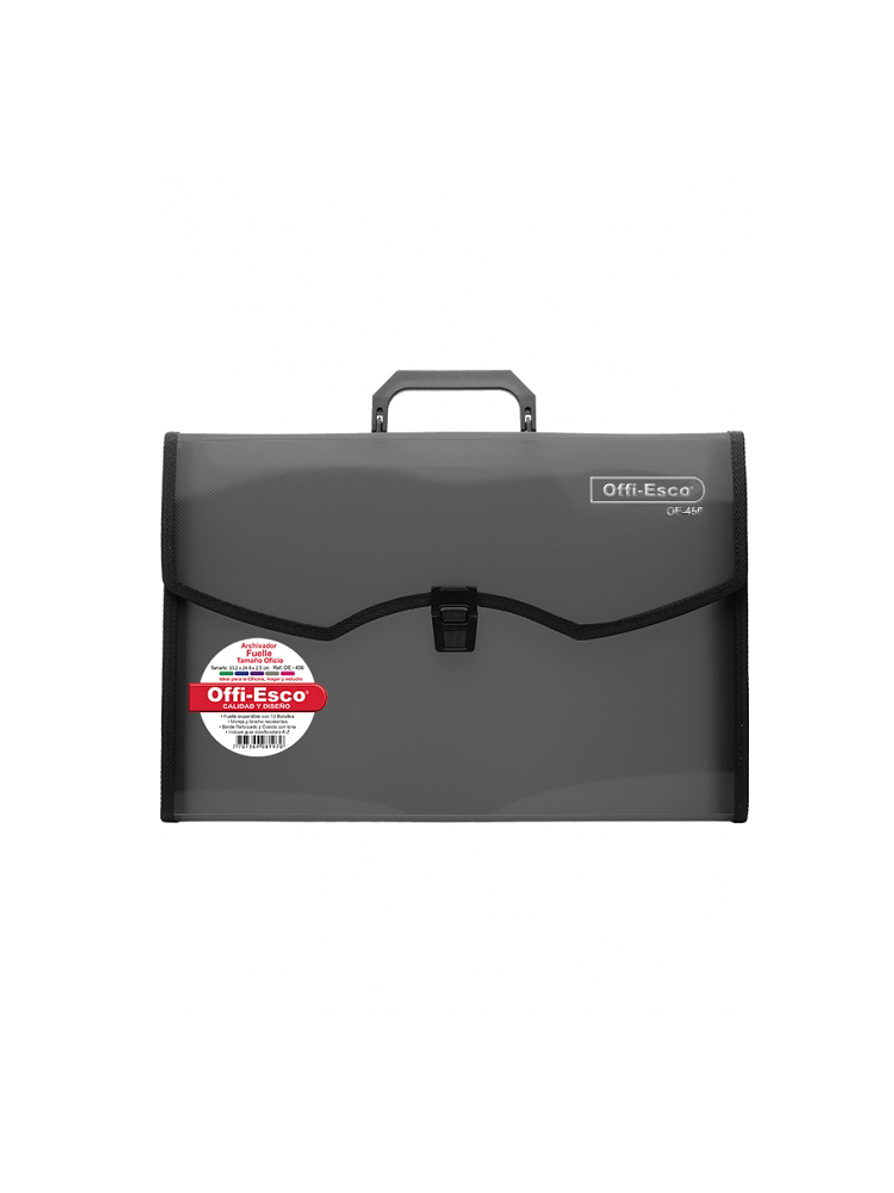 Archivador Offi-esco OE-456 Fuelle Oficio Traslucido  1