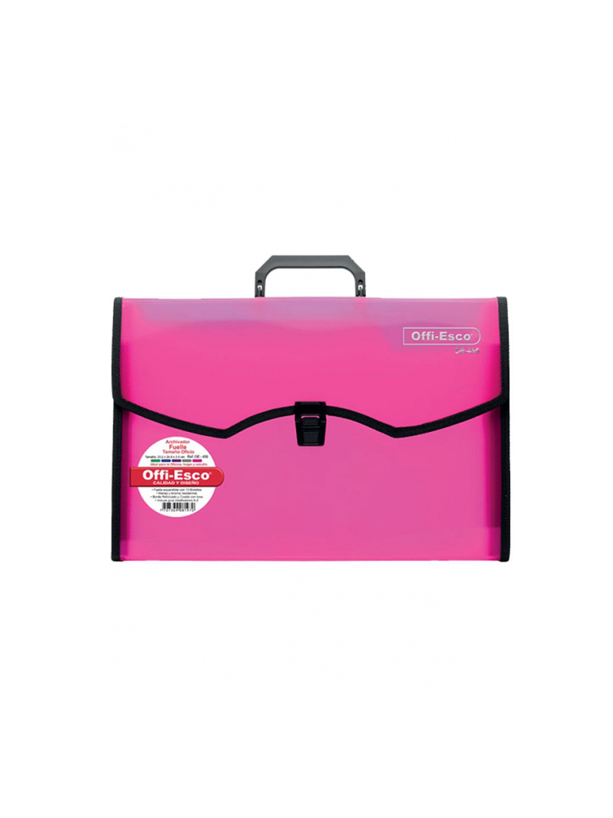 Archivador Offi-esco OE-456 Fuelle Oficio Traslucido  2