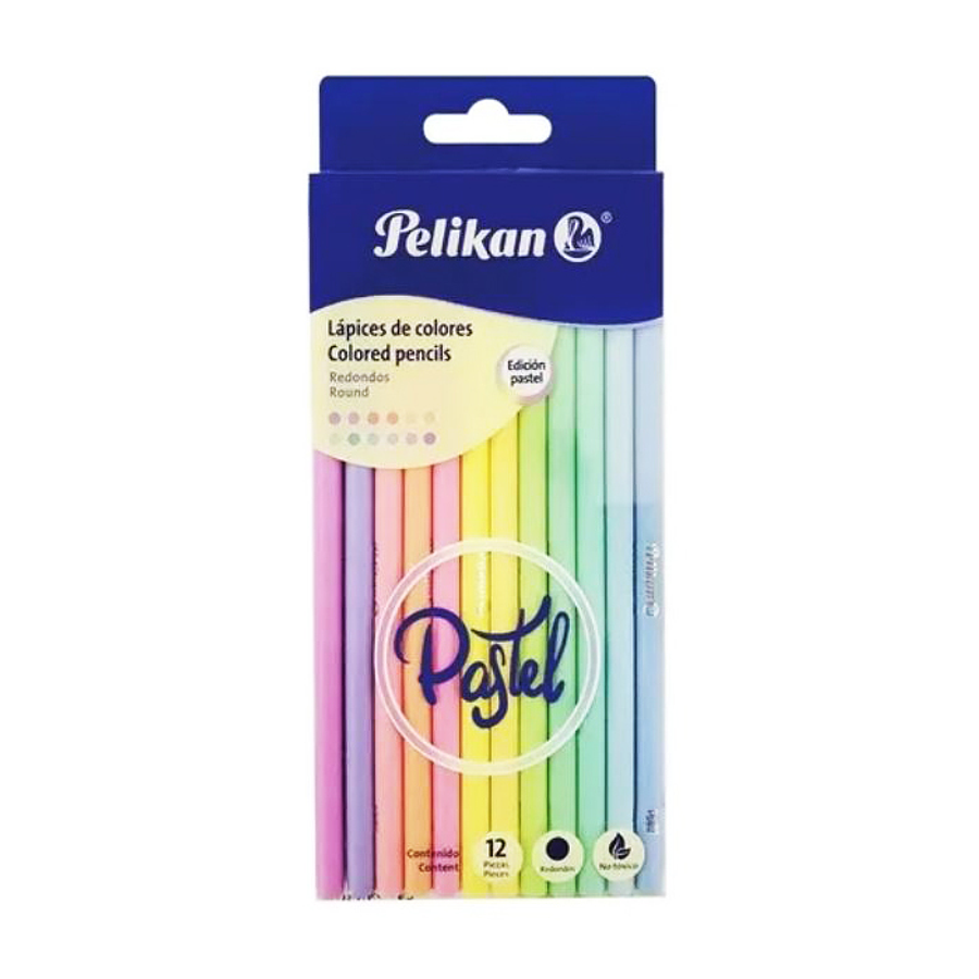 Colores Pelikan Pastel x 12 Unidades 1