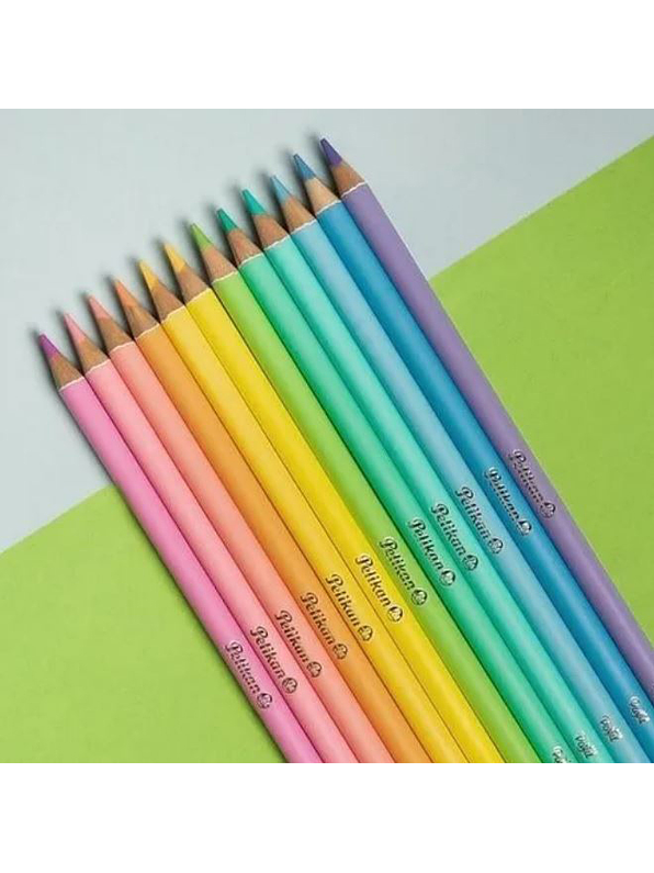 Colores Pelikan Pastel x 12 Unidades 2
