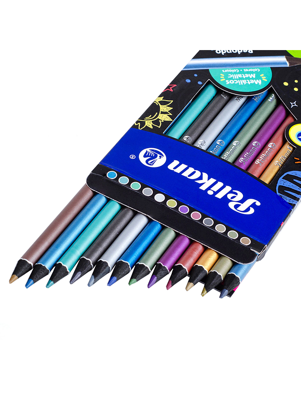 Colores Pelikan Metalizados x 12 Unidades  2