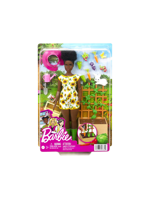 Barbie Set De Jardinería Muñeca y Mascotas  3