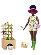 Barbie Set De Jardinería Muñeca y Mascotas  - Miniatura 1