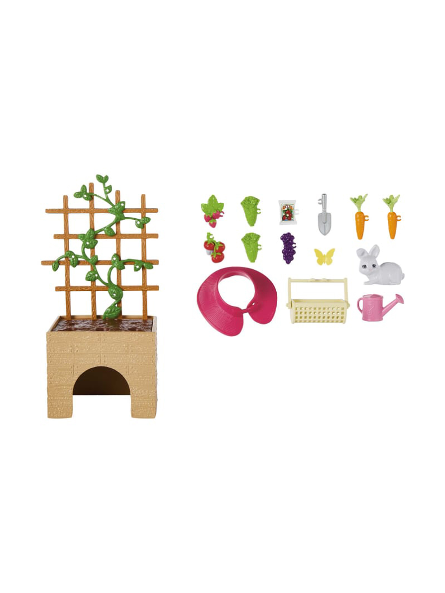 Barbie Set De Jardinería Muñeca y Mascotas  6