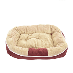 Cama Para Mascota Redonda Vinotinto 