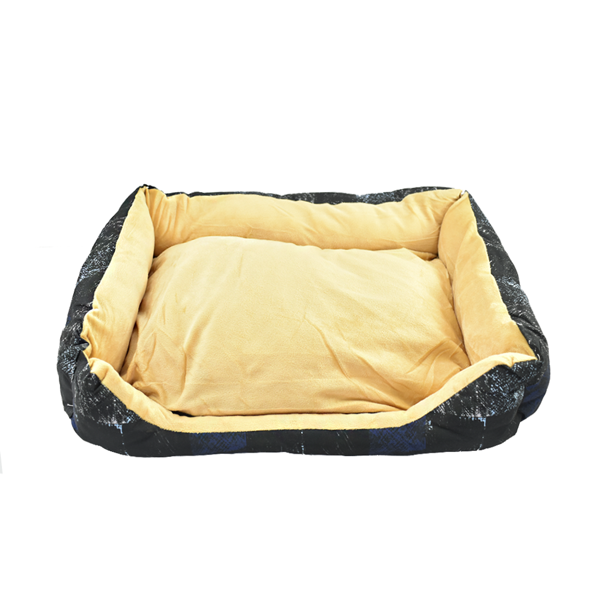 Cama Para Mascota Camuflado Negro/Azul  1