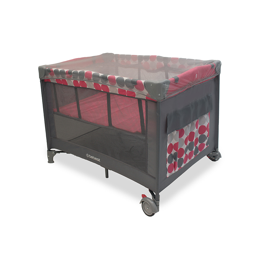 Cuna Corral Relax Candy Rosa  1