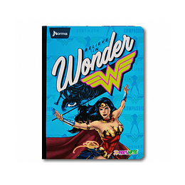 Cuaderno Cosido Norma Wonder Woman 100 Hojas Cuadros 