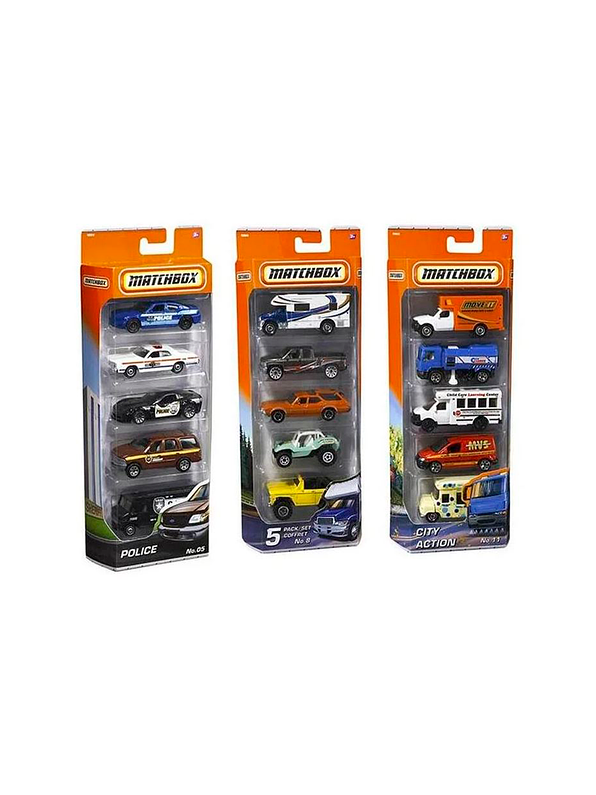 Autos Básicos MatchBox x 5 Surtidos 1