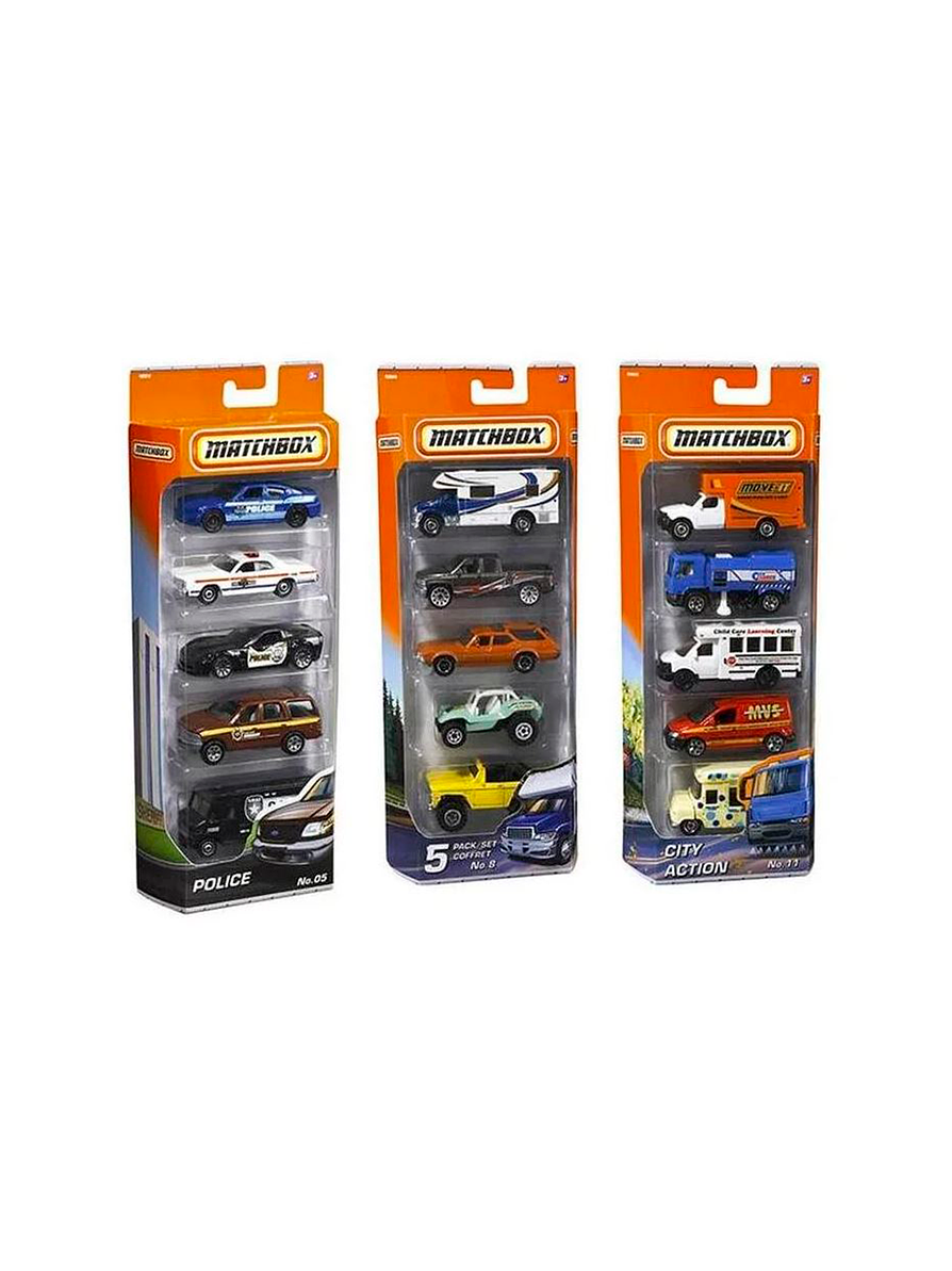 Autos Básicos MatchBox x 5 Surtidos 1