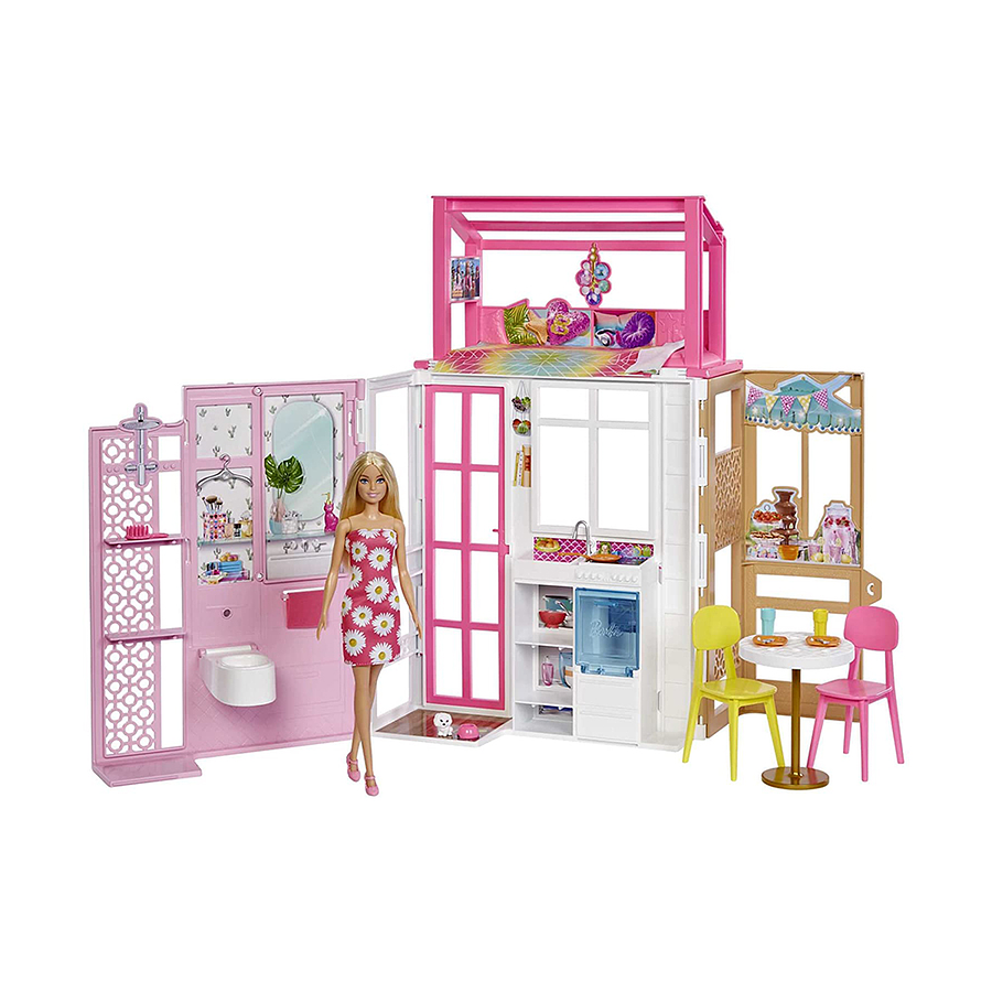 Barbie Casa Con Muñeca  1