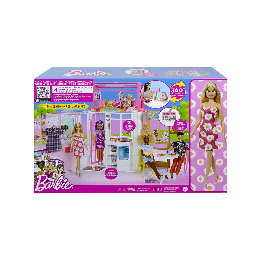 Barbie Casa Con Muñeca  3