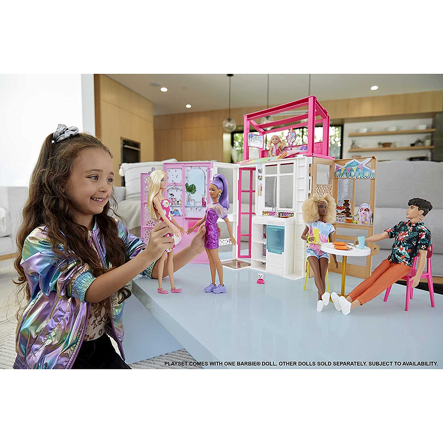 Barbie Casa Con Muñeca  2
