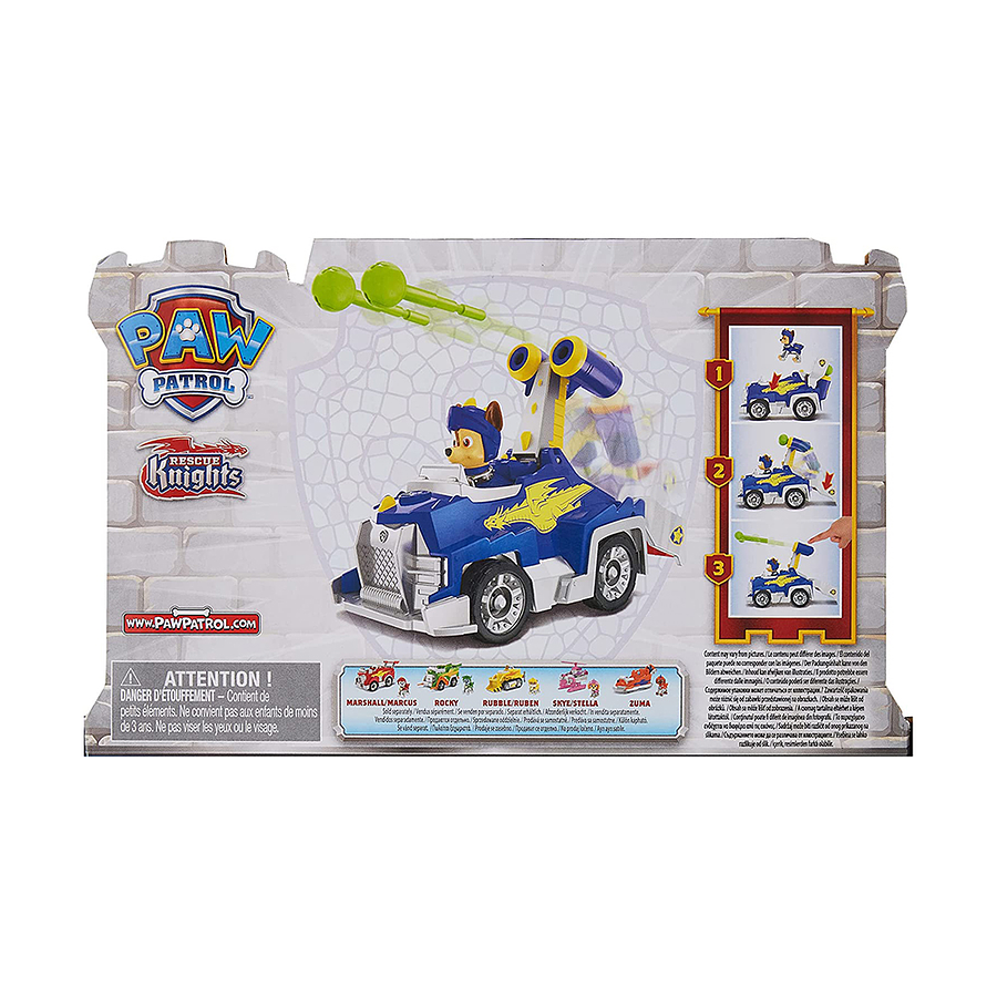 Paw Patrol Rescue Knights Vehículo Chase   3