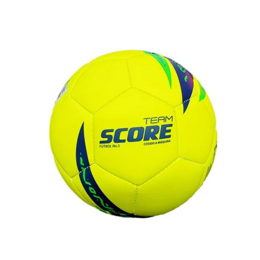 Balón Futbol #5 Score Cosido A Maquina Amarillo 1