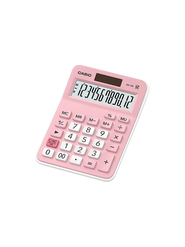 Calculadora Casio 12 Dígitos Rosado  1
