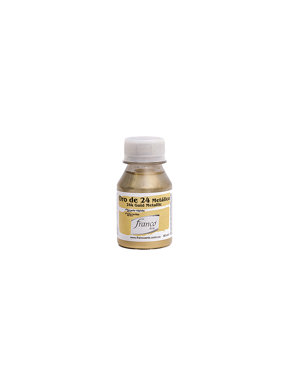 Oro De 24 Metálico 60 Ml  1