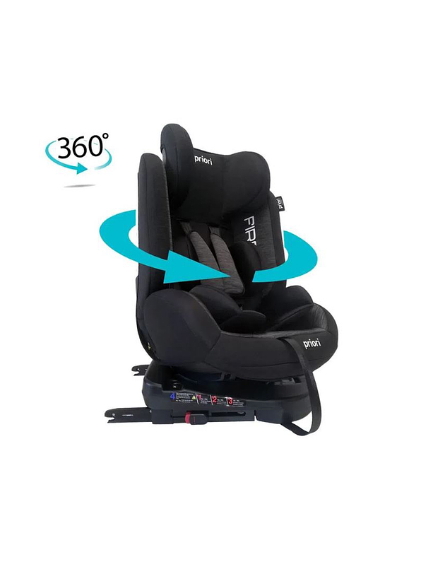 Silla Para Auto 360 First Gris  10