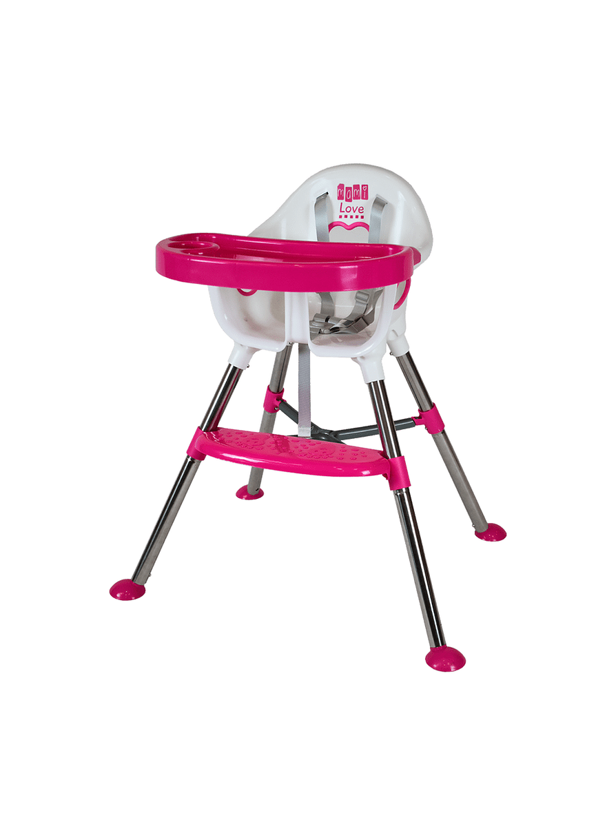 Silla Comedor 3 En 1 África Rosa 1