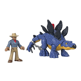 Imaginext Jurassic World 3 Stegosaurus  & Dr. Grant 
