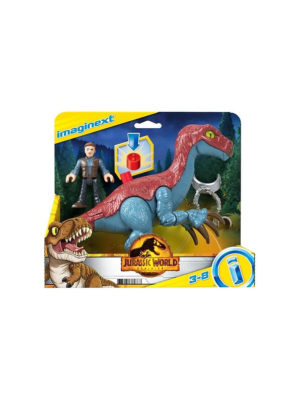 Imaginext Jurassic World 3 Therizinosaurus & Owen  2