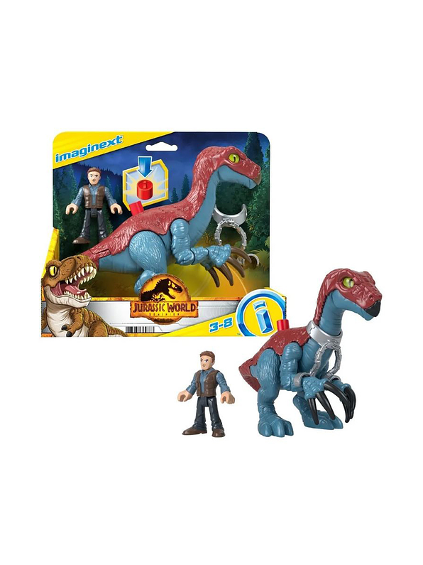 Imaginext Jurassic World 3 Therizinosaurus & Owen  6
