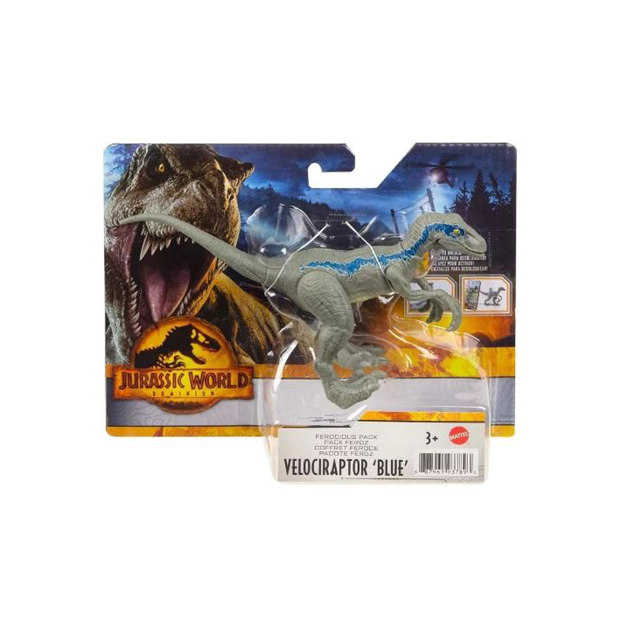 Jurassic World Velociraptor Blue Rugido Feroz 2