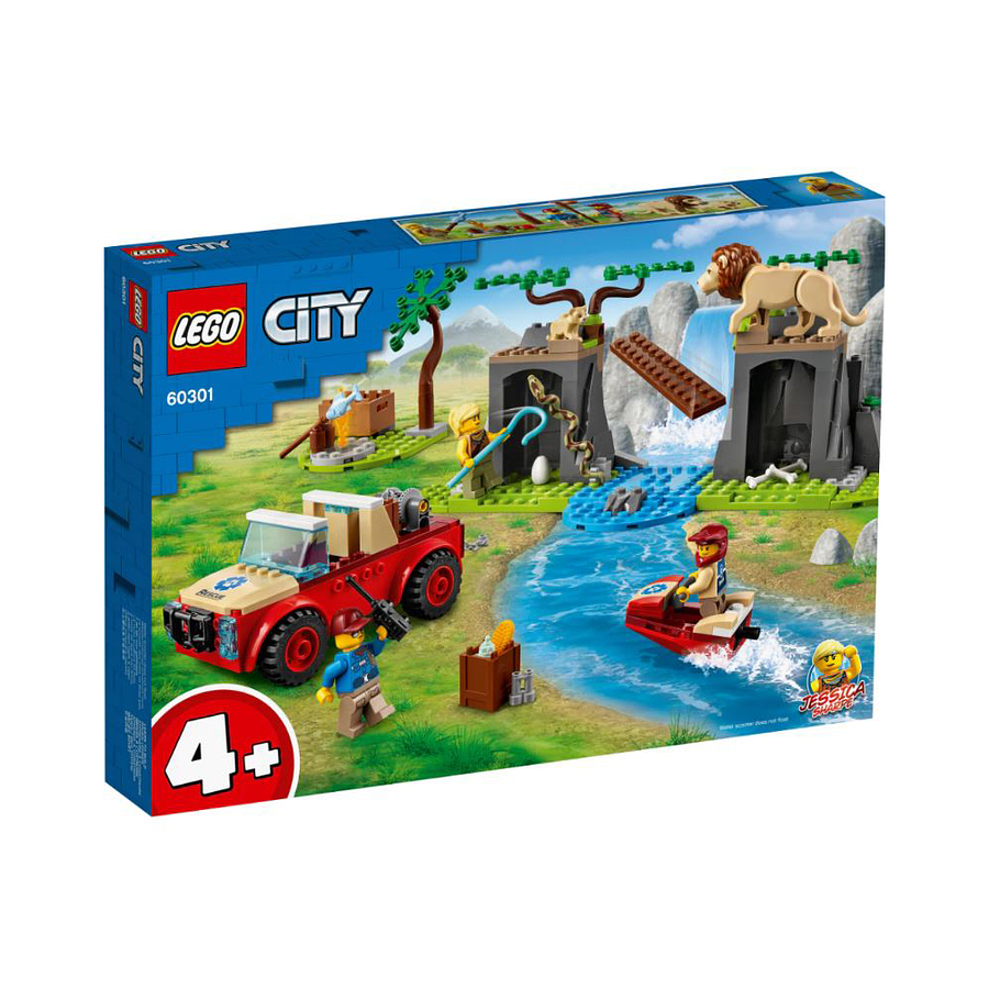 Lego Rescate De La Fauna Salvaje Auto Todo Terreno  1