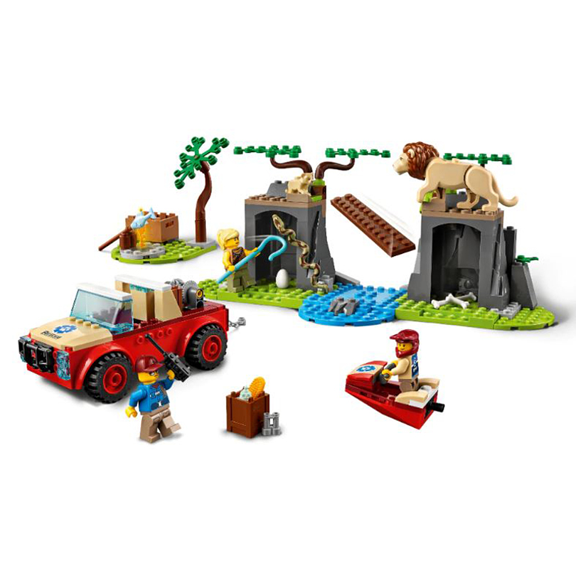 Lego Rescate De La Fauna Salvaje Auto Todo Terreno