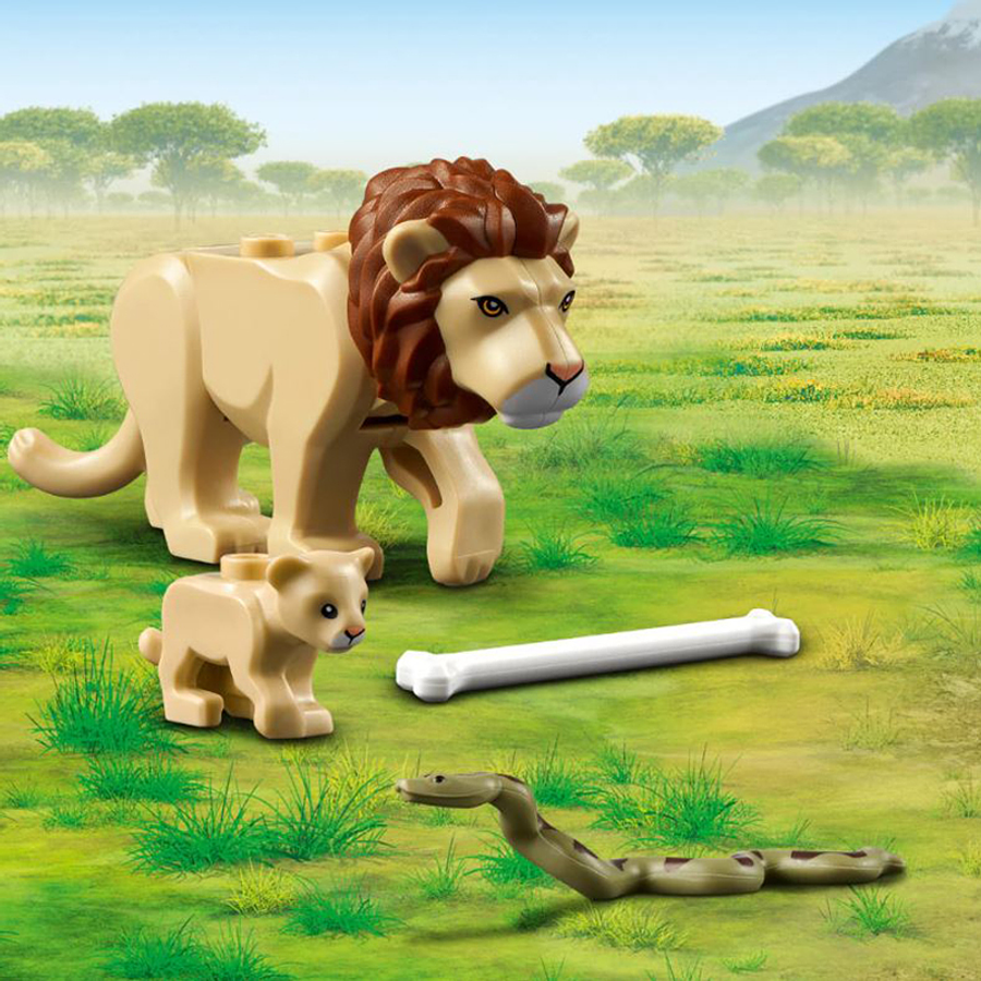 Lego Rescate De La Fauna Salvaje Auto Todo Terreno  7