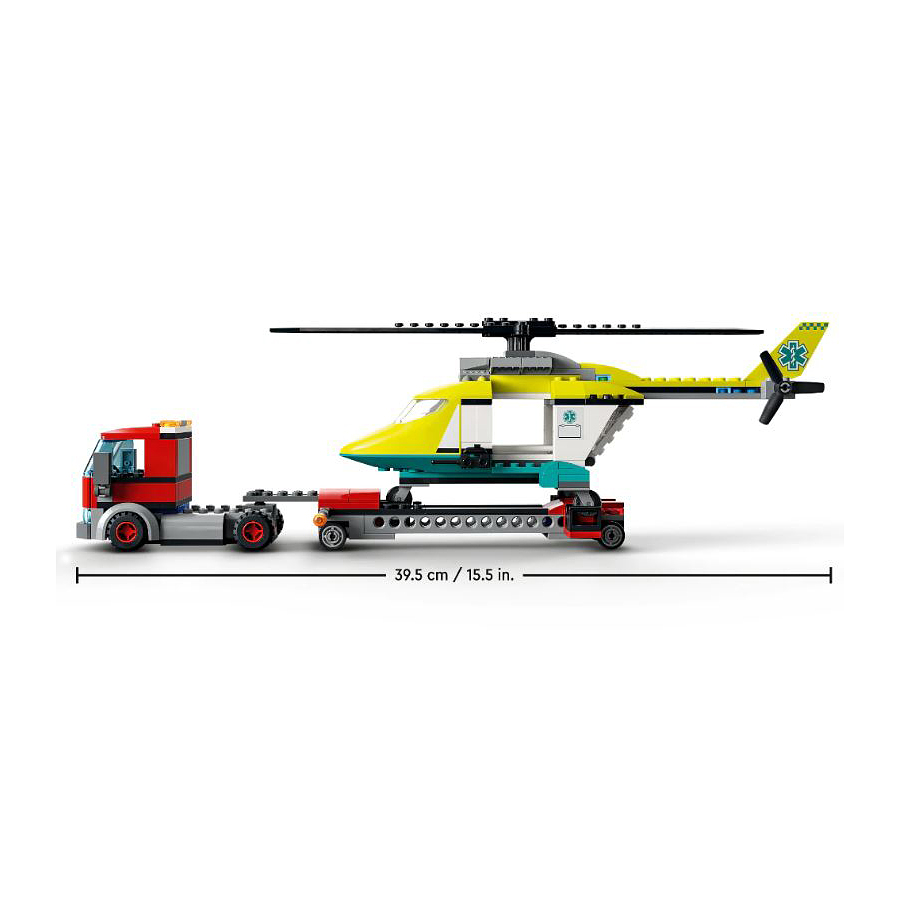 Lego Transporte Del Helicóptero De Rescate  3
