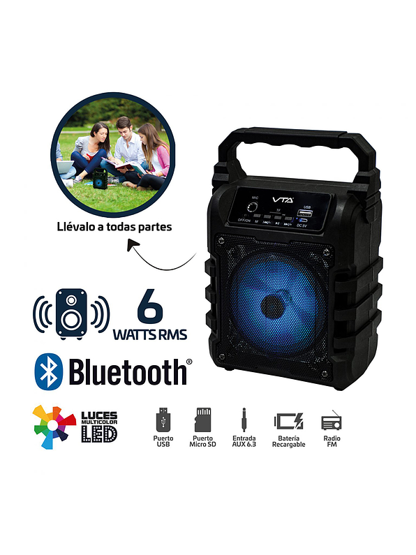 Parlante Recargable VTA-82488 5